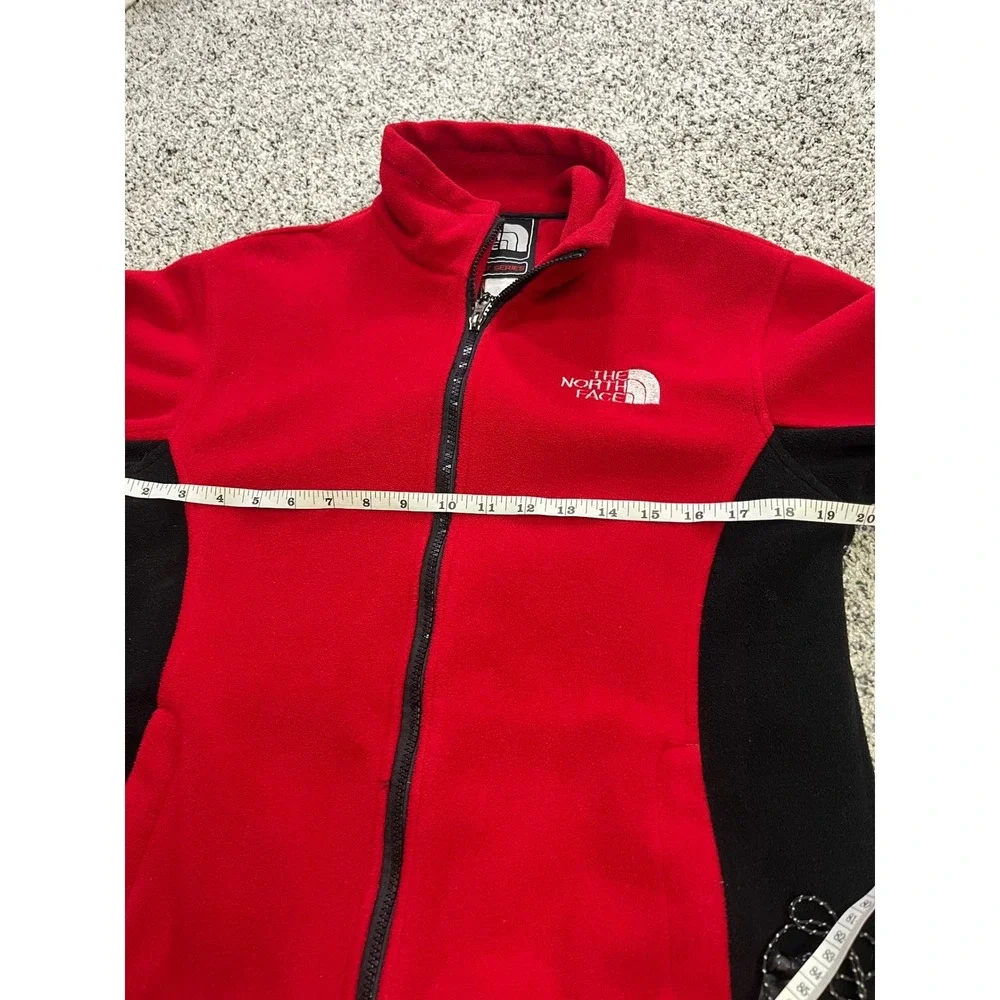 The North Face Summit Windstopper Fleece Jacket Mens L Red Black Hiking Gorpcore